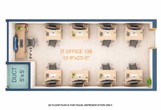Squarefeet Centura Square Wagle Estate - Floor plan Commercial Office 385 Sq.ft
