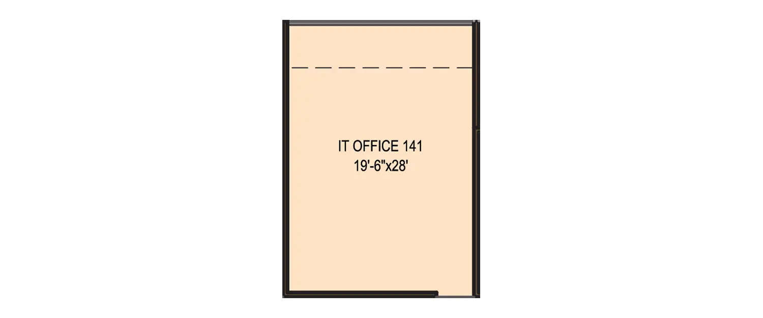 Floor plan for Commercial Office