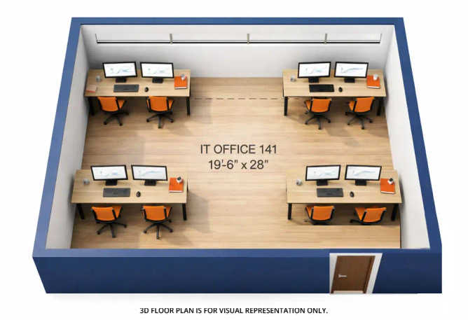 Squarefeet Centura Square Wagle Estate - Floor plan Commercial Office 591 Sq.ft
