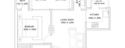 Supertech Azalia, 1 BHK-595 Sq.ft