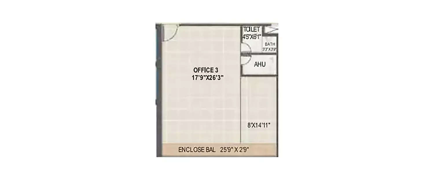 Floor plan for Commercial Office