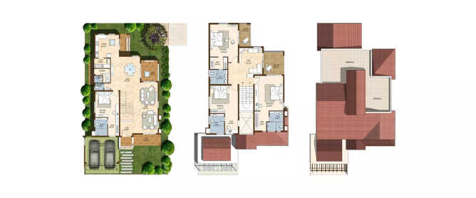 Prestige Augusta Golf Villa Yerappanahalli - Floor plan 4 BHK 4300 Sq.ft