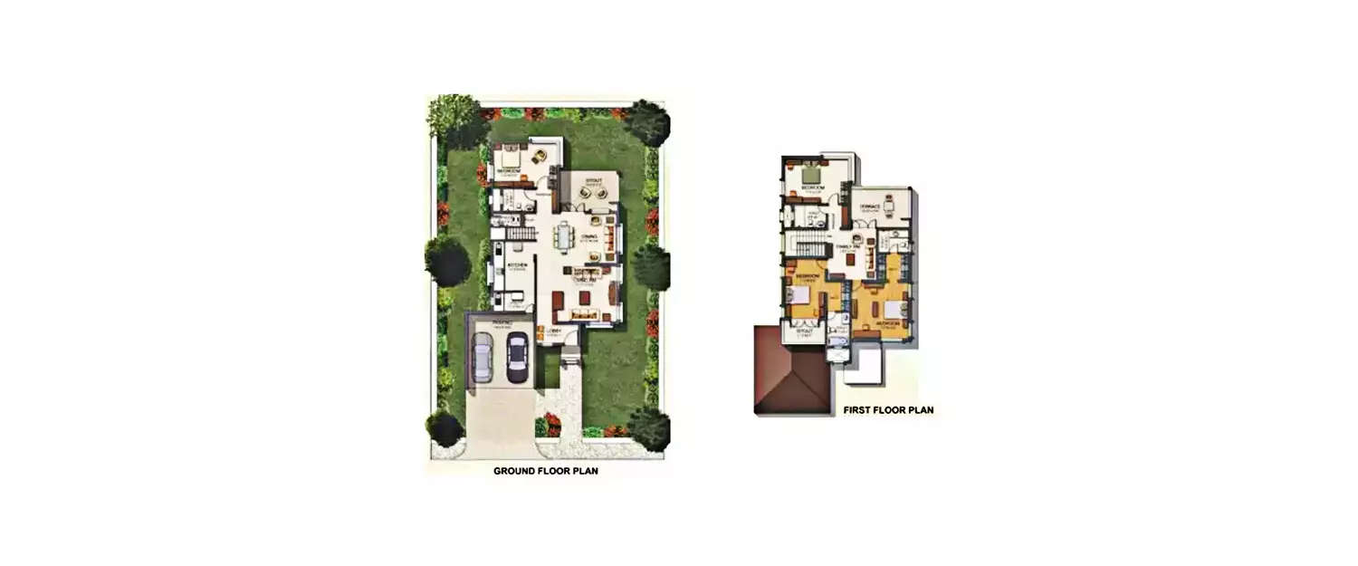 Floor plan for 4 BHK