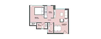 Paranjape Schemes Amruta, 1 BHK-850 Sq.ft