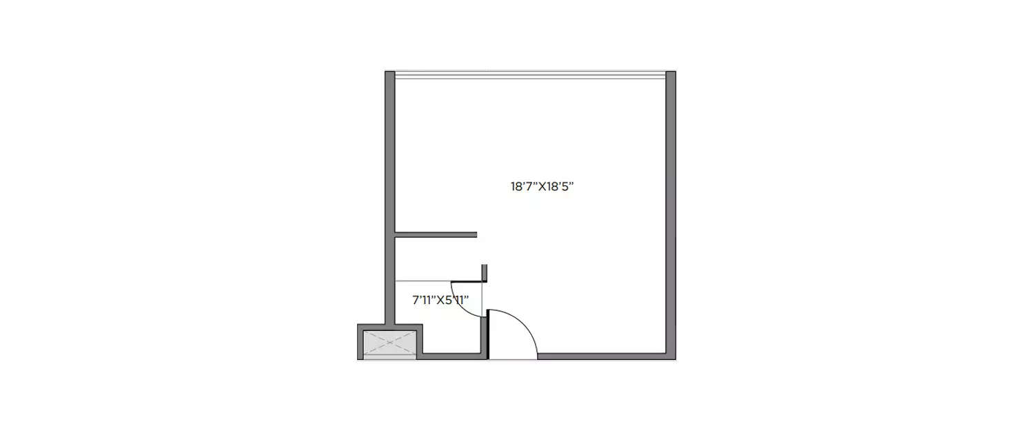 Floor plan for Studio