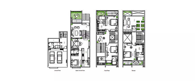 Leaves & Lives Varthur - Floor plan 4 BHK 2332 Sq.ft