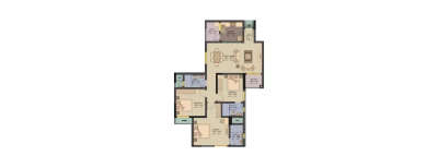 Sobha Forest View, 3 BHK-1516 Sq.ft