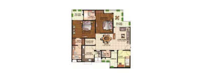Eldeco Mysticgreens, 2.5 BHK-1639 Sq.ft