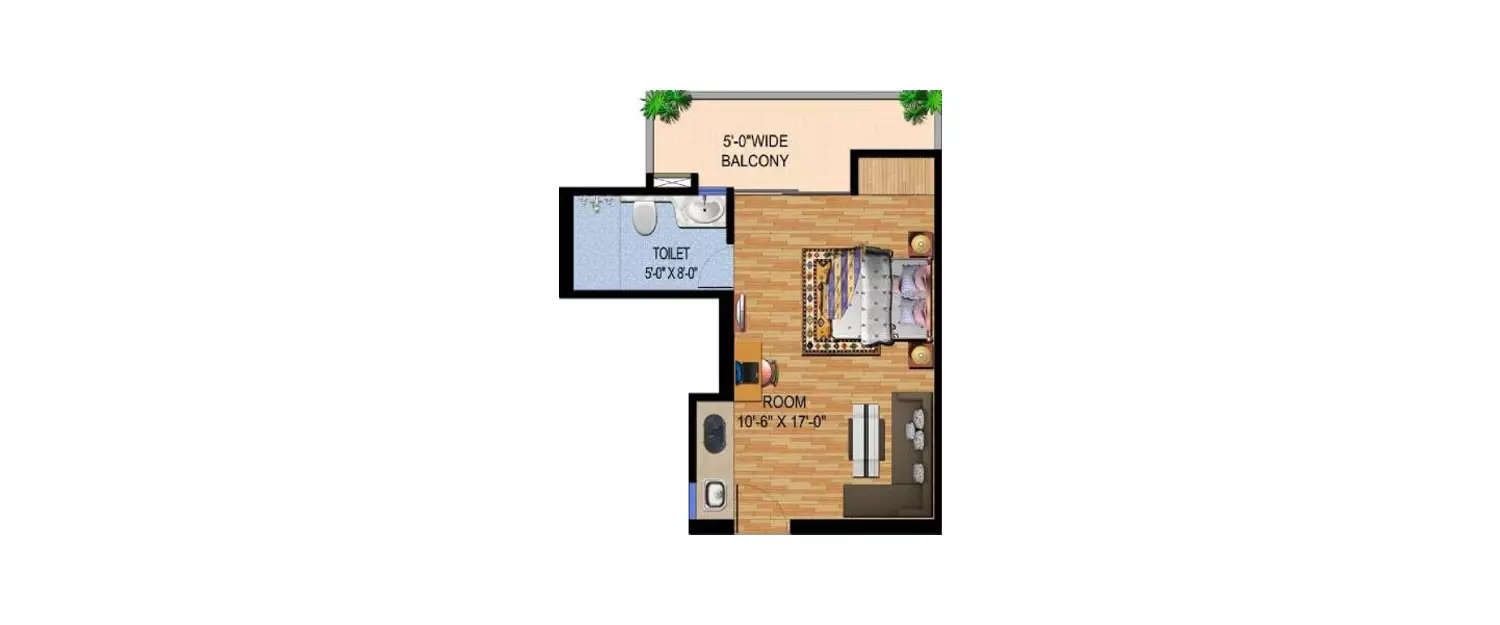 Floor plan for Studio