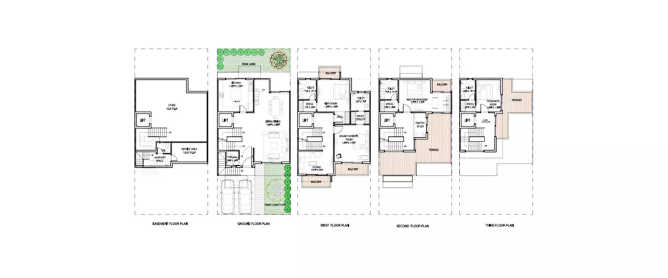 Godrej Golf Links Sector 27 Greater Noida W - Floor plan 4 BHK 4690 Sq.ft