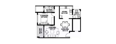 Paranjape Wind Fields, 1 BHK-607 Sq.ft