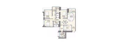 Wadhwa 25 South, 3 BHK-1565 Sq.ft