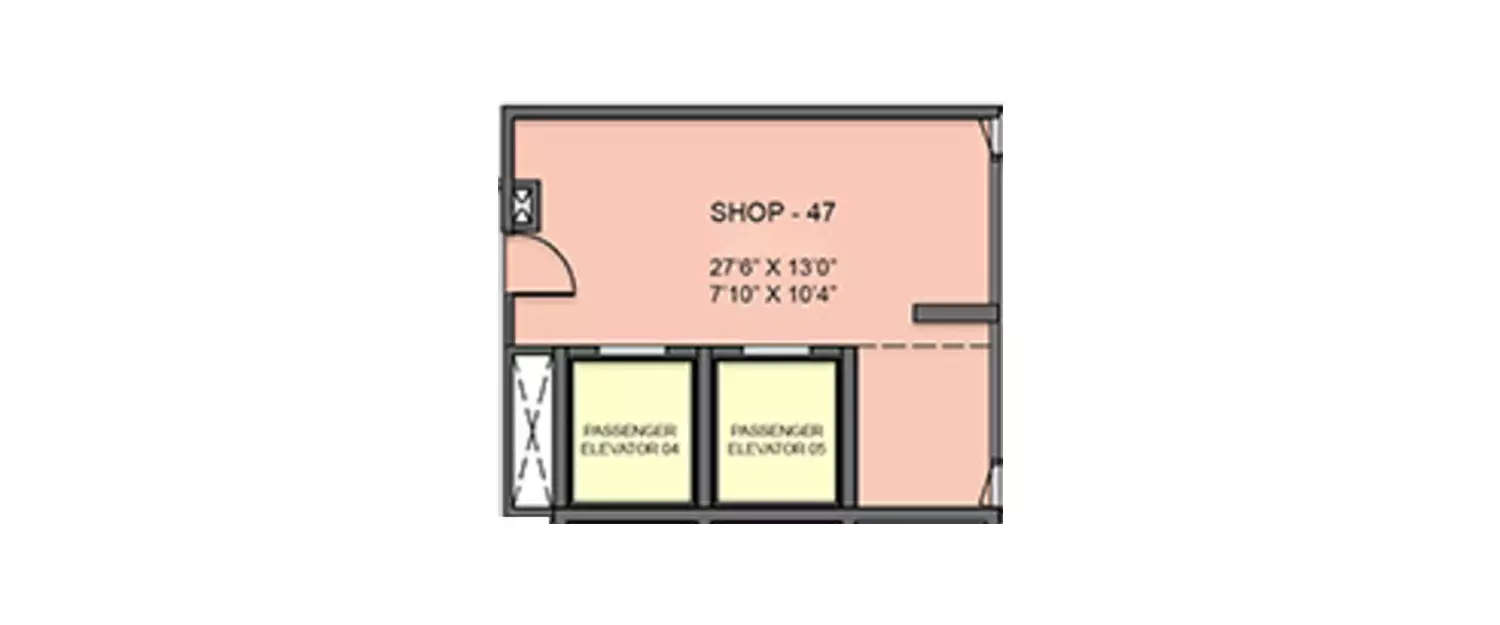 Floor plan for Commercial Office