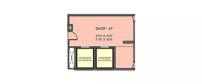 Lodha Codename Business Ready Dombivali - Floor plan Commercial Office 450 Sq.ft