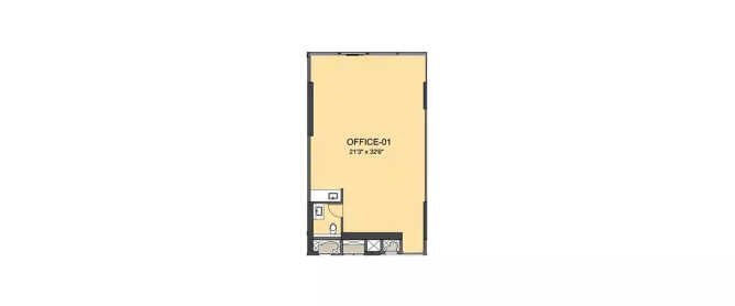 Lodha Supremus Wadala - Floor plan Commercial Office 702 Sq.ft