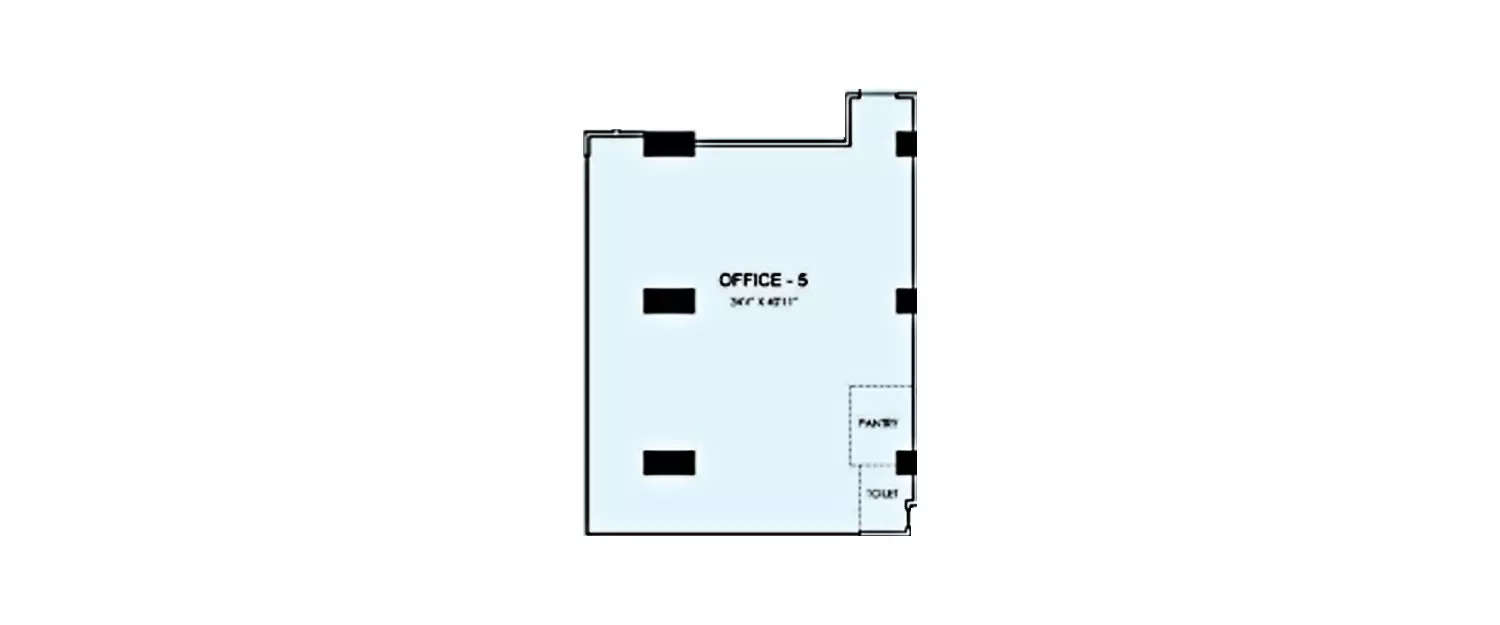 Floor plan for Commercial Office