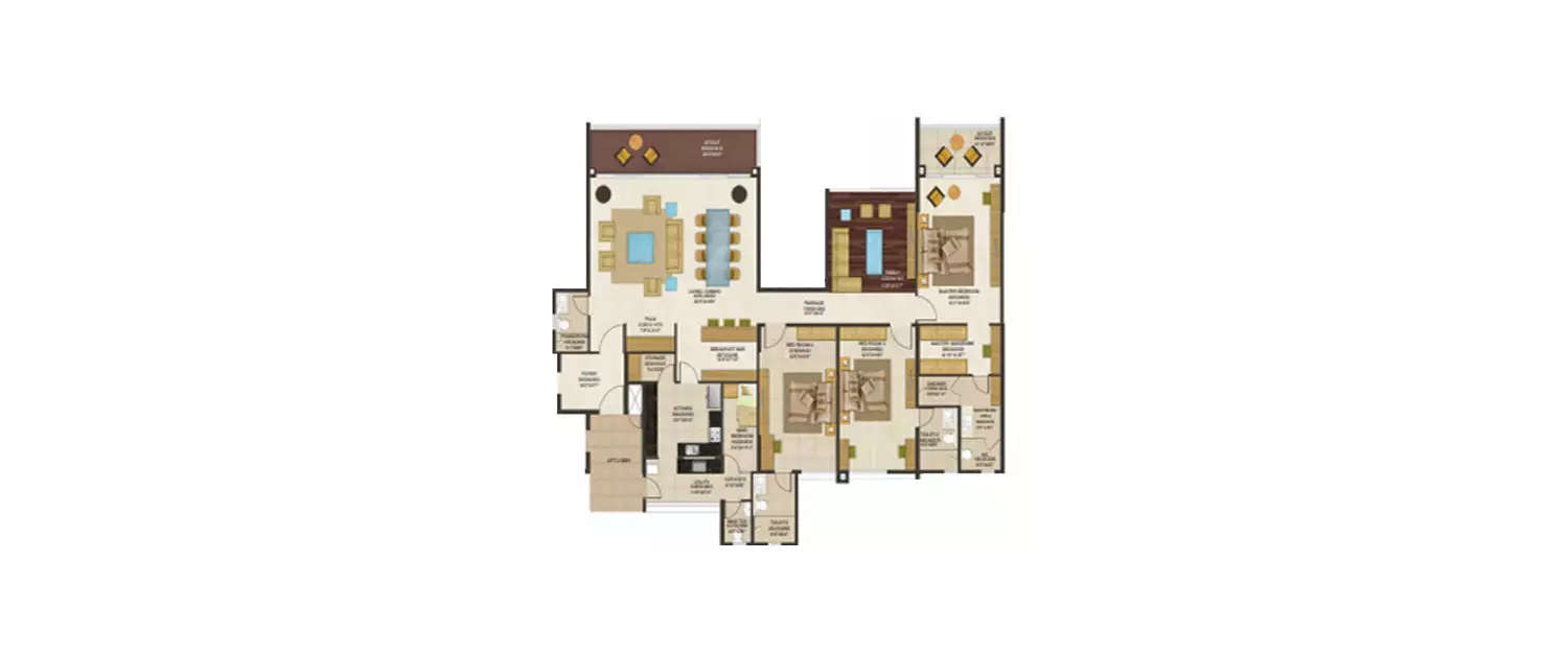 3 BHK Apartment 2791 Sq.ft
