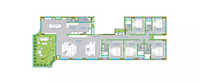 Safal Montbay Chembur - Floor plan 5 BHK 3356 Sq.ft