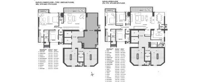 Kalpataru Oceana Prabhadevi - Floor plan 5 BHK 3909 Sq.ft