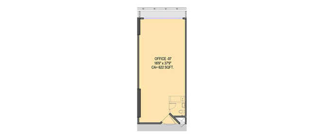 Lodha Signet Matunga - Floor plan Commercial Office 622 Sq.ft