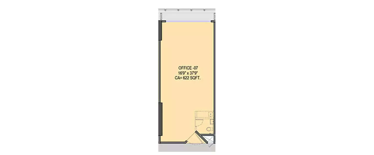 Floor plan for Commercial Office