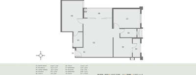 Pacifica Pride Towers, 2 BHK-1357 Sq.ft