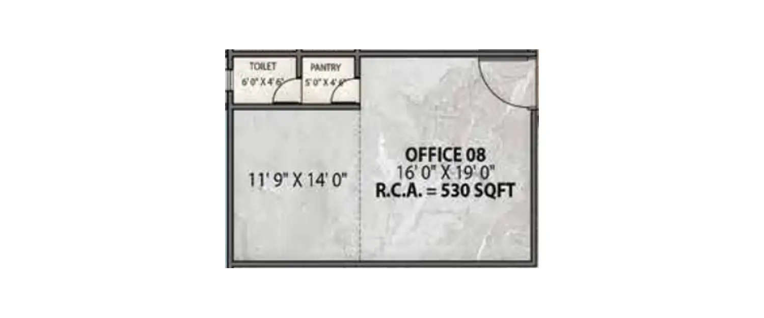 Floor plan for Commercial Office