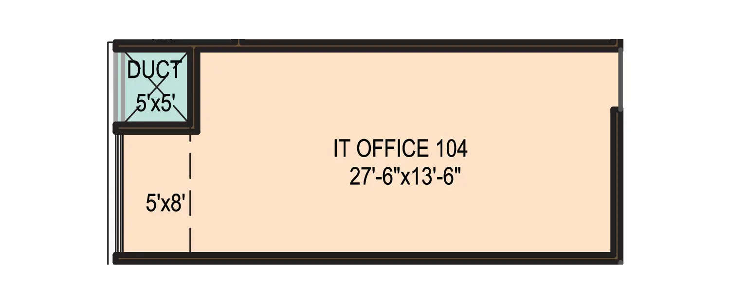 Floor plan for Commercial Office