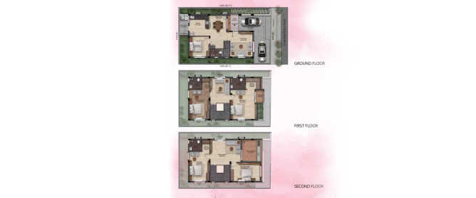 Radiance Blossom Budigere - Floor plan 5 BHK 2714 Sq.ft
