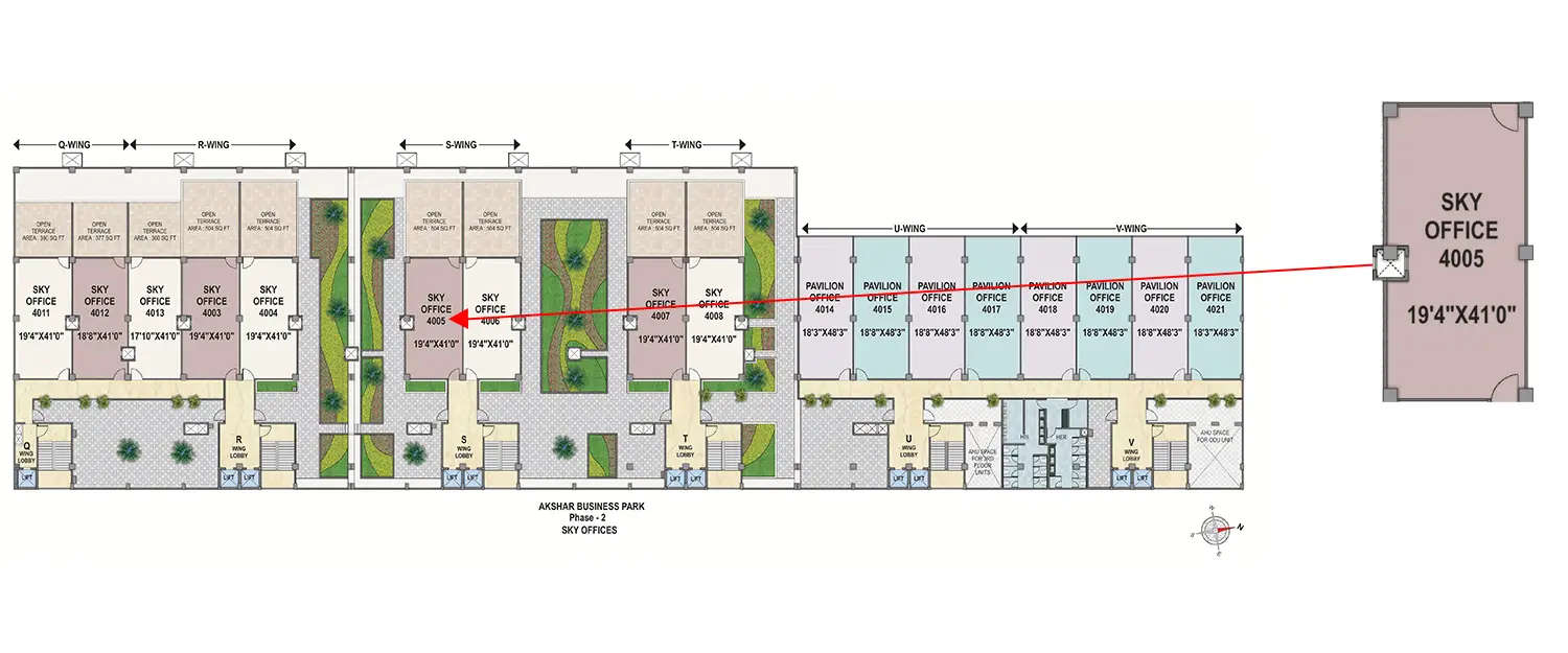 Floor plan for Commercial Office