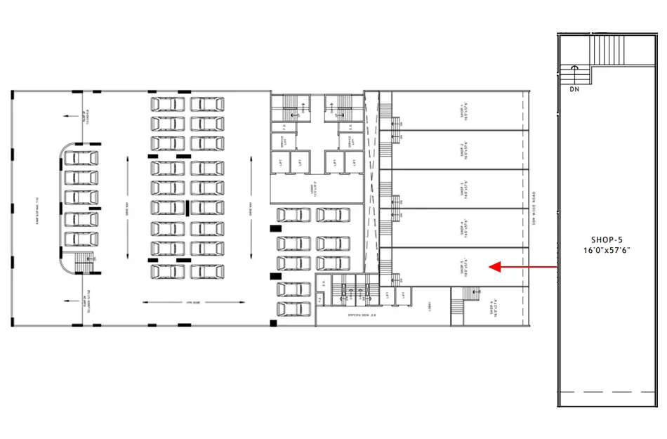 Floor plan for Retail Shop