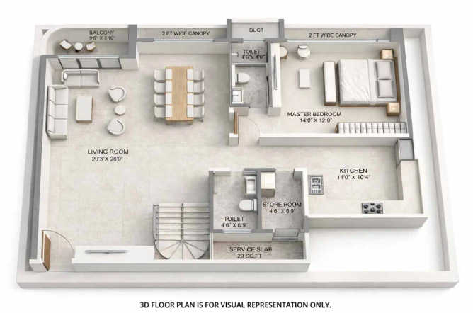 Multistar Autograph Residency Andheri - Floor plan 4 BHK 1790 Sq.ft