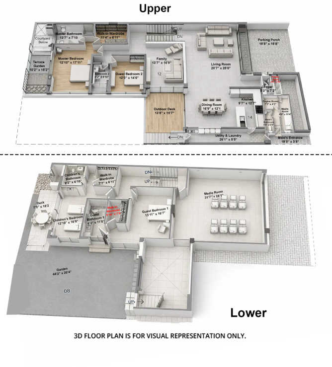 Total Environment After The Rain Yelahanka - Floor plan 4 BHK 5547 Sq.ft