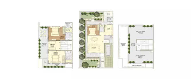 K Raheja Estrella Viva Pirangut - Floor plan 3 BHK 1799 Sq.ft