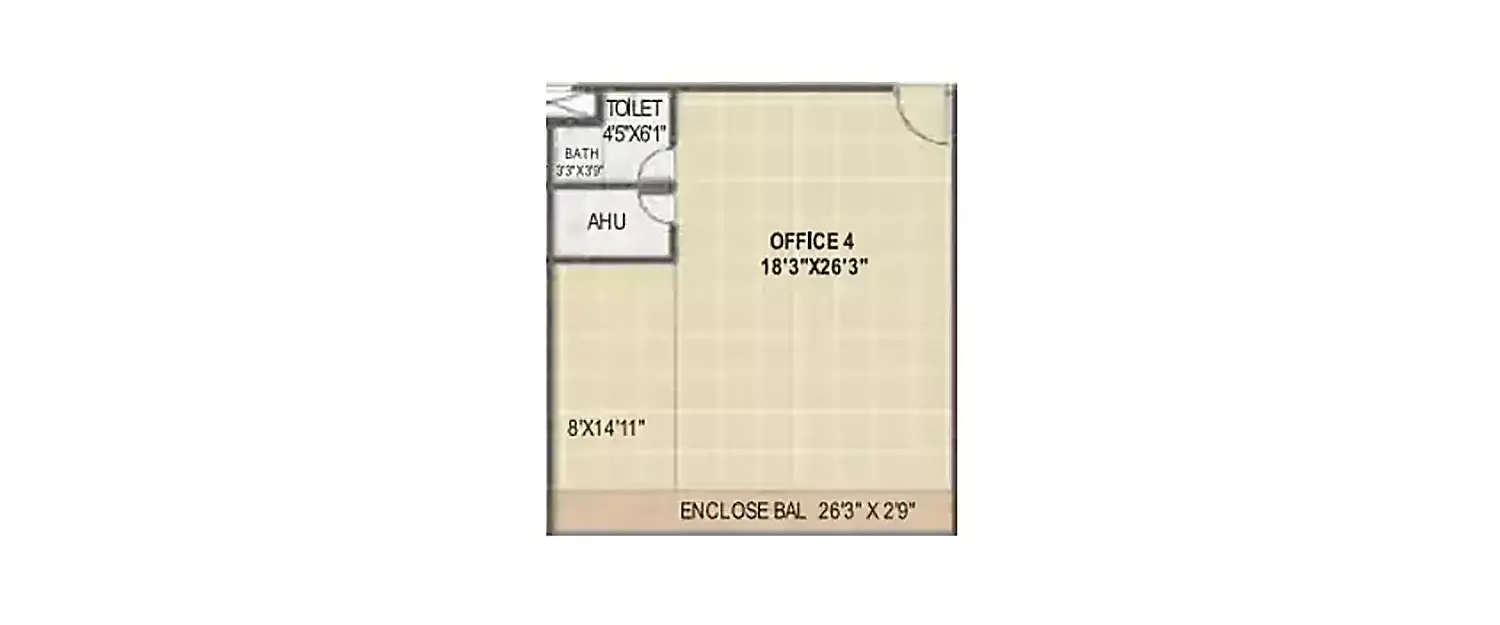 Floor plan for Commercial Office