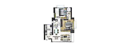 Chandak Greenairy, 2 BHK-618 Sq.ft