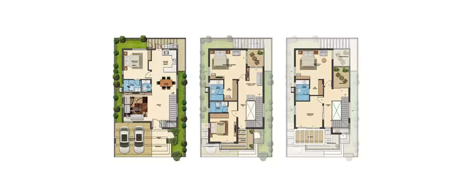 Floor plan for 4 BHK