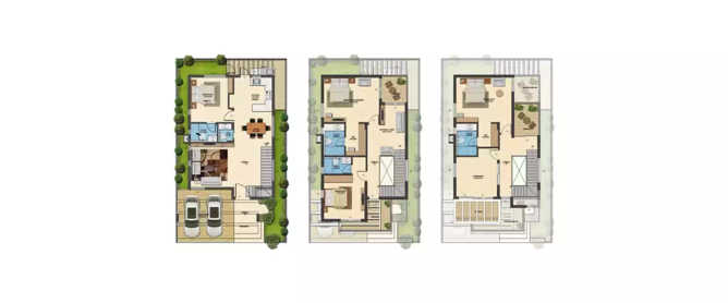 Kumari Hamlets Whitefield - Floor plan 4 BHK 2472 Sq.ft