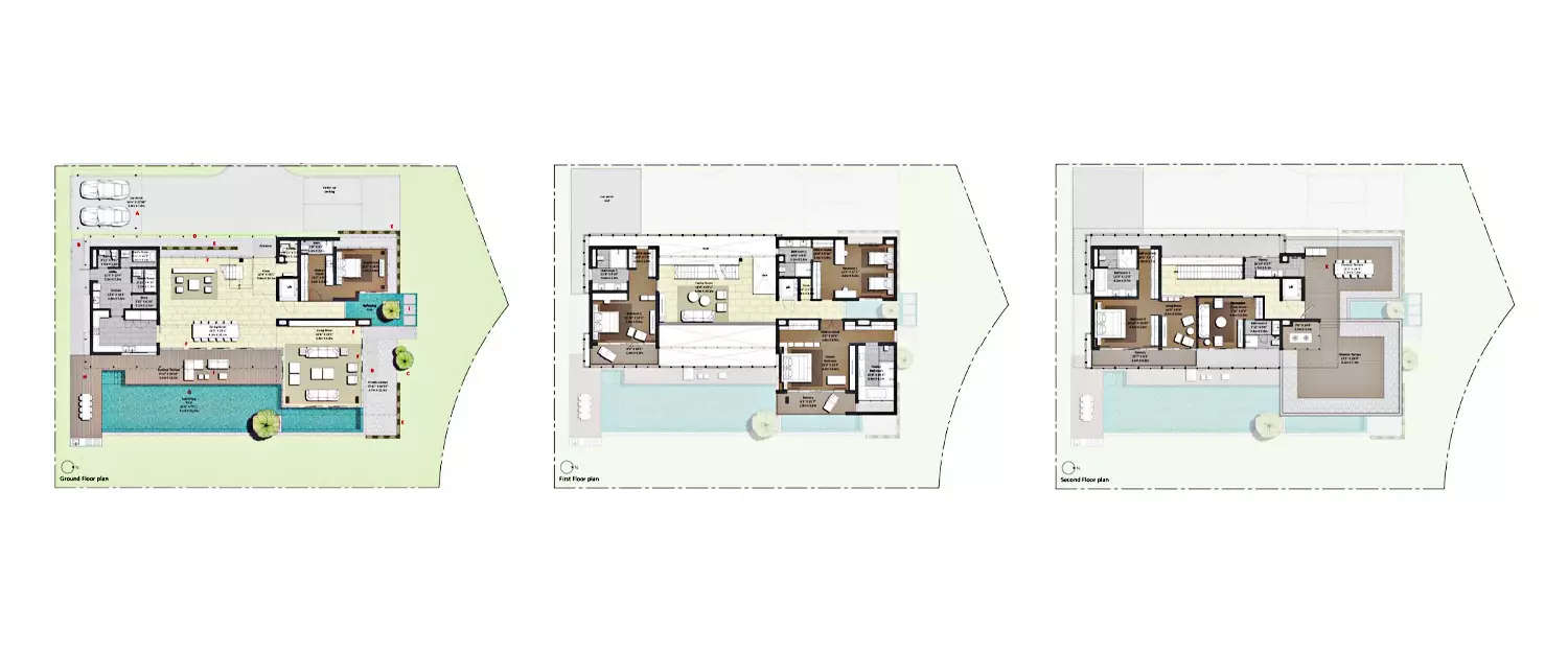 Floor plan for 4 BHK