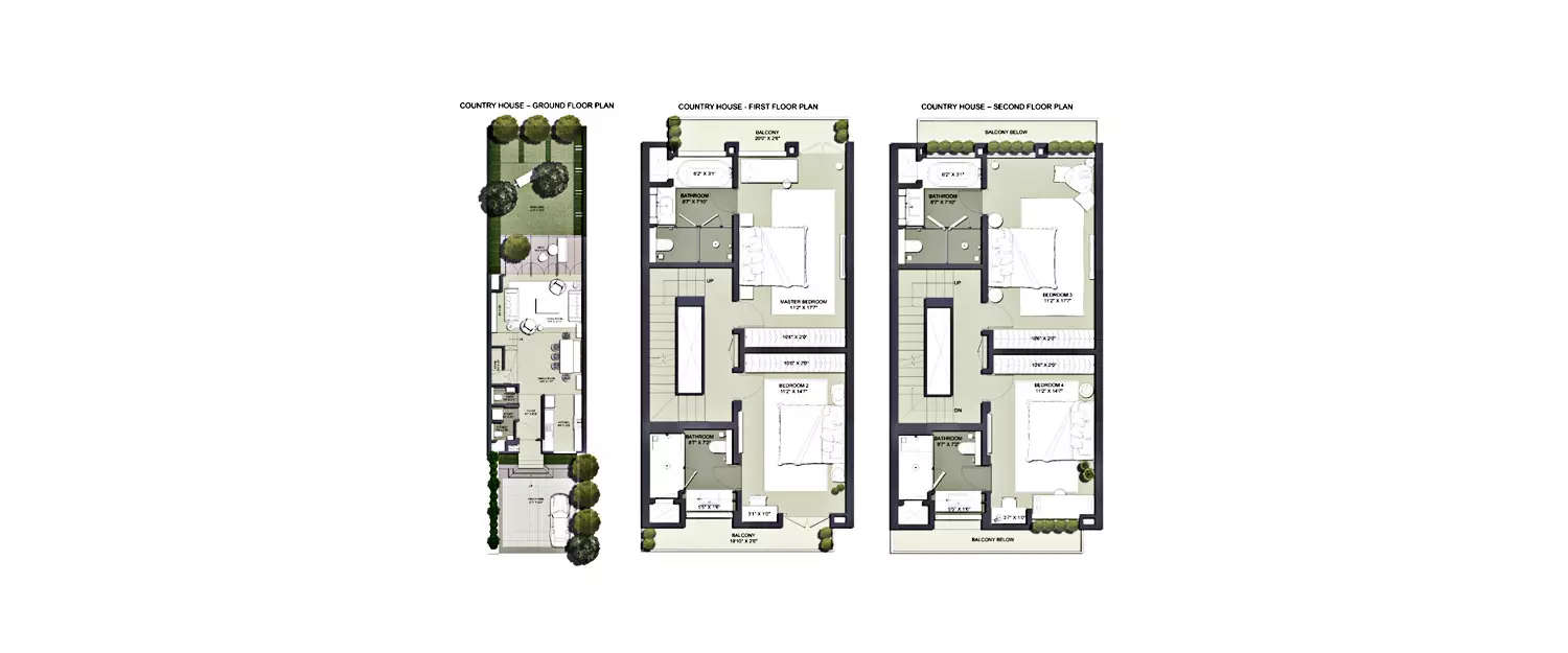 Floor plan for 4 BHK