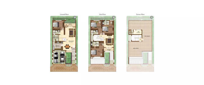 Prestige Woodside Yelahanka - Floor plan 4 BHK 2274 Sq.ft