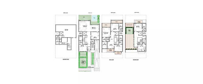 Godrej Golf Links Sector 27 Greater Noida W - Floor plan 5 BHK 6168 Sq.ft