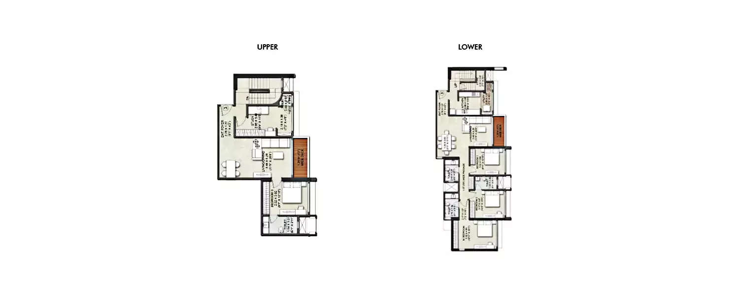 Floor plan for 4 BHK
