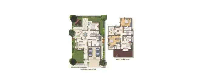 Paranjape Schemes Meadows Bhugaon - Floor plan 4 BHK 2225 Sq.ft