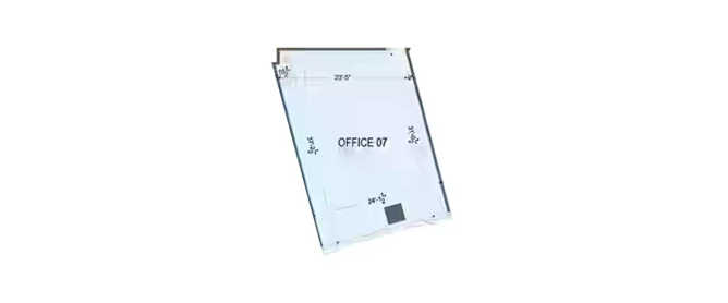 One Lodha Place Lower Parel - Floor plan Commercial Office 990 Sq.ft