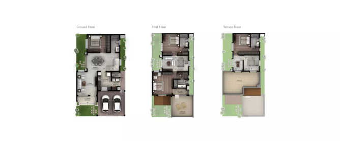 Hiranandani The Cottages Devanahalli - Floor plan 4 BHK 2203 Sq.ft