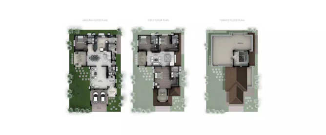 Hiranandani Villas Devanahalli - Floor plan 4 BHK 4100 Sq.ft