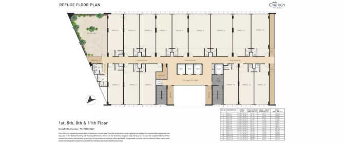 Sheth Cnergy Majiwada - Floor plan Commercial Office 725 Sq.ft