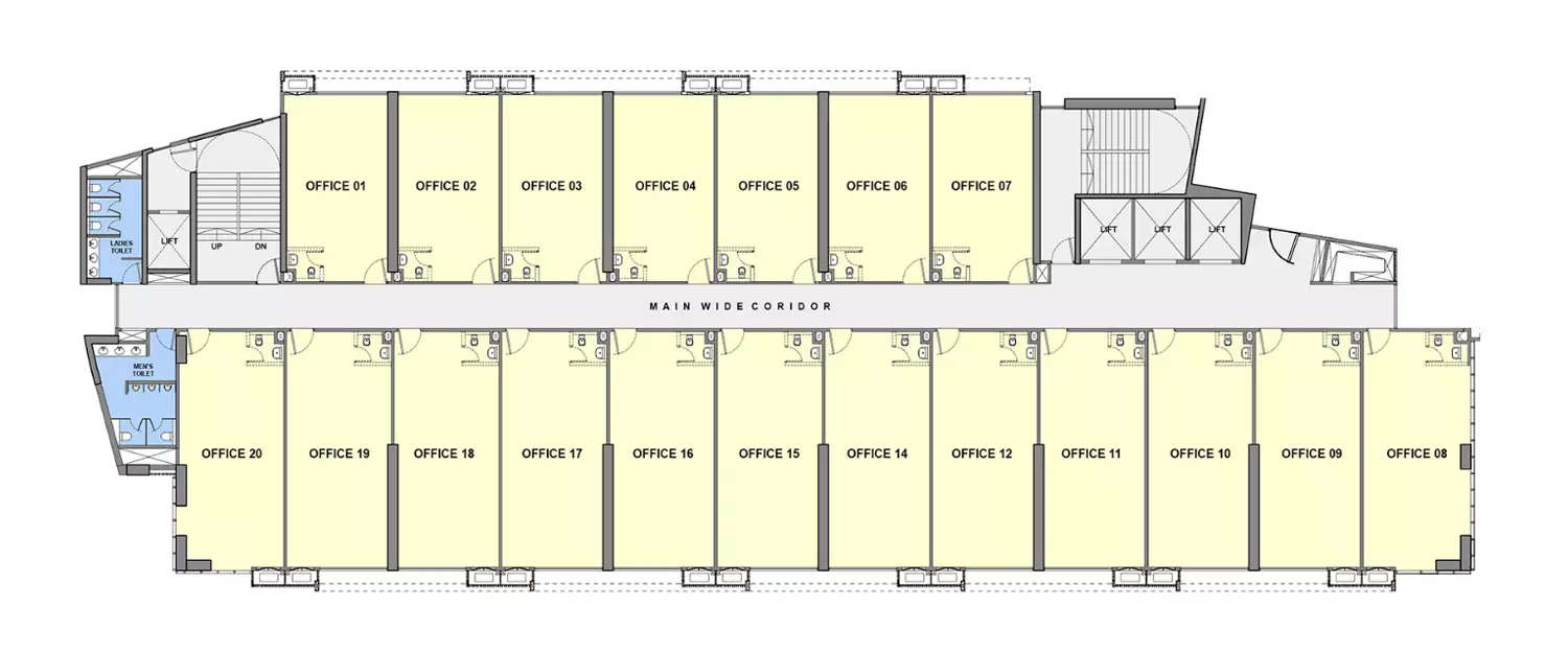 Floor plan for Commercial Office