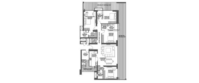 Godrej Astra Sector 54 - Floor plan 4 BHK 4092 Sq.ft